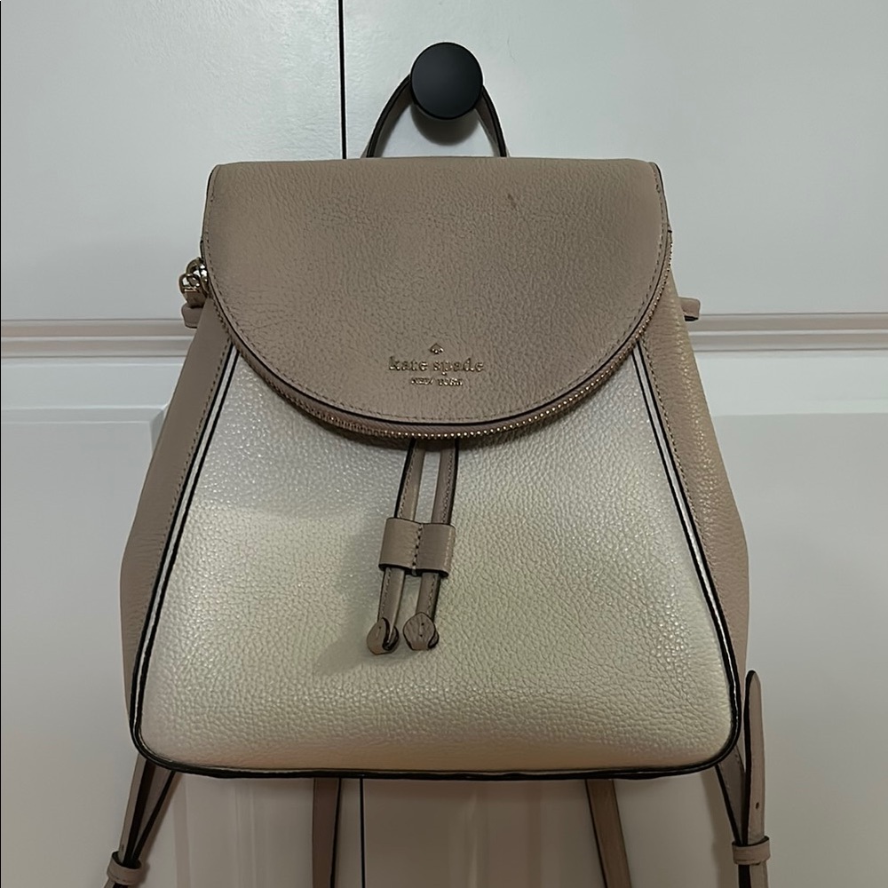 Kate Spade Tan and Cream Elegant Backpack